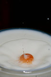 Strawberry Juice Droplet In Milk A8V9081